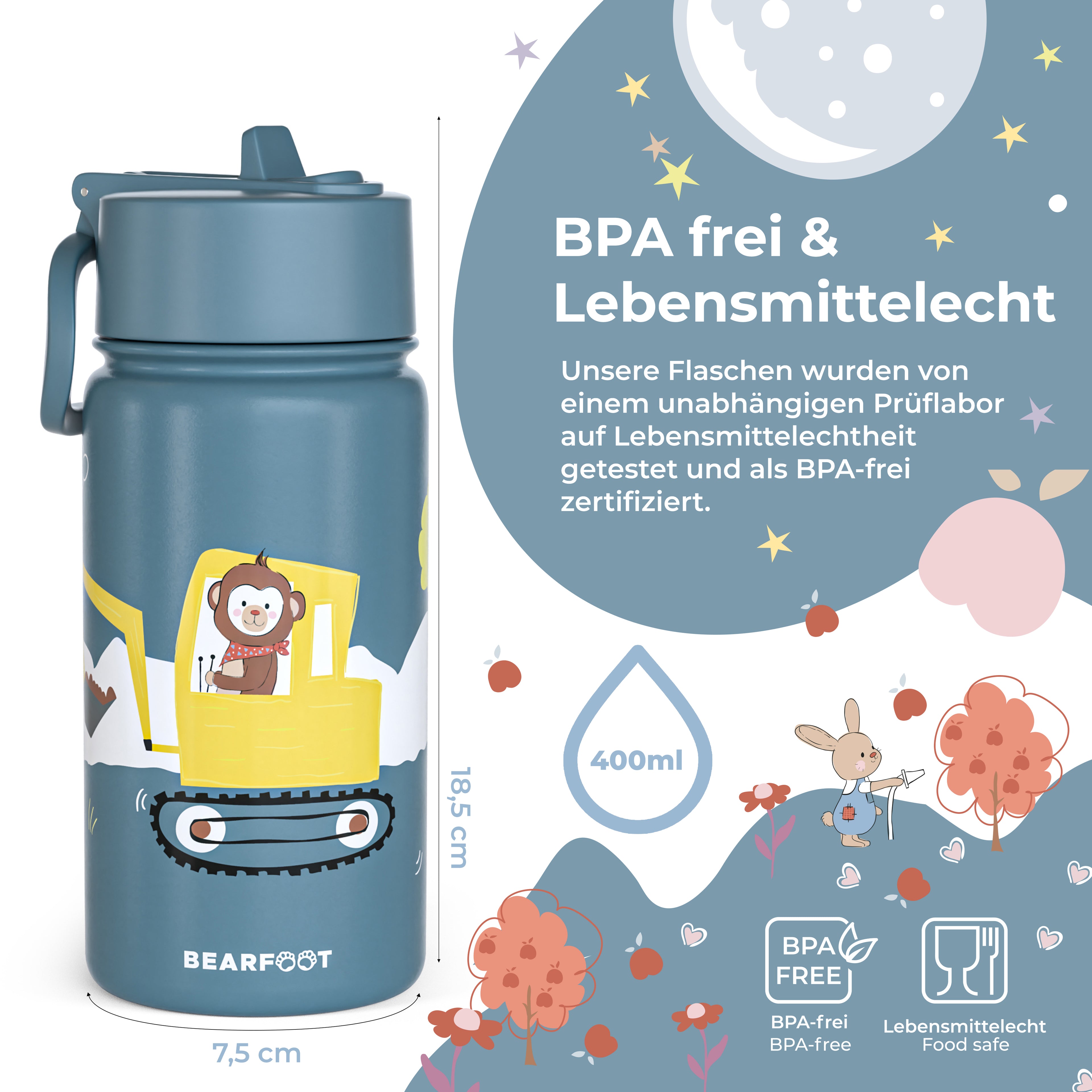 Bagger Bundle - Bento Box M & Trinkflasche 450ml & Isolierflasche 400ml