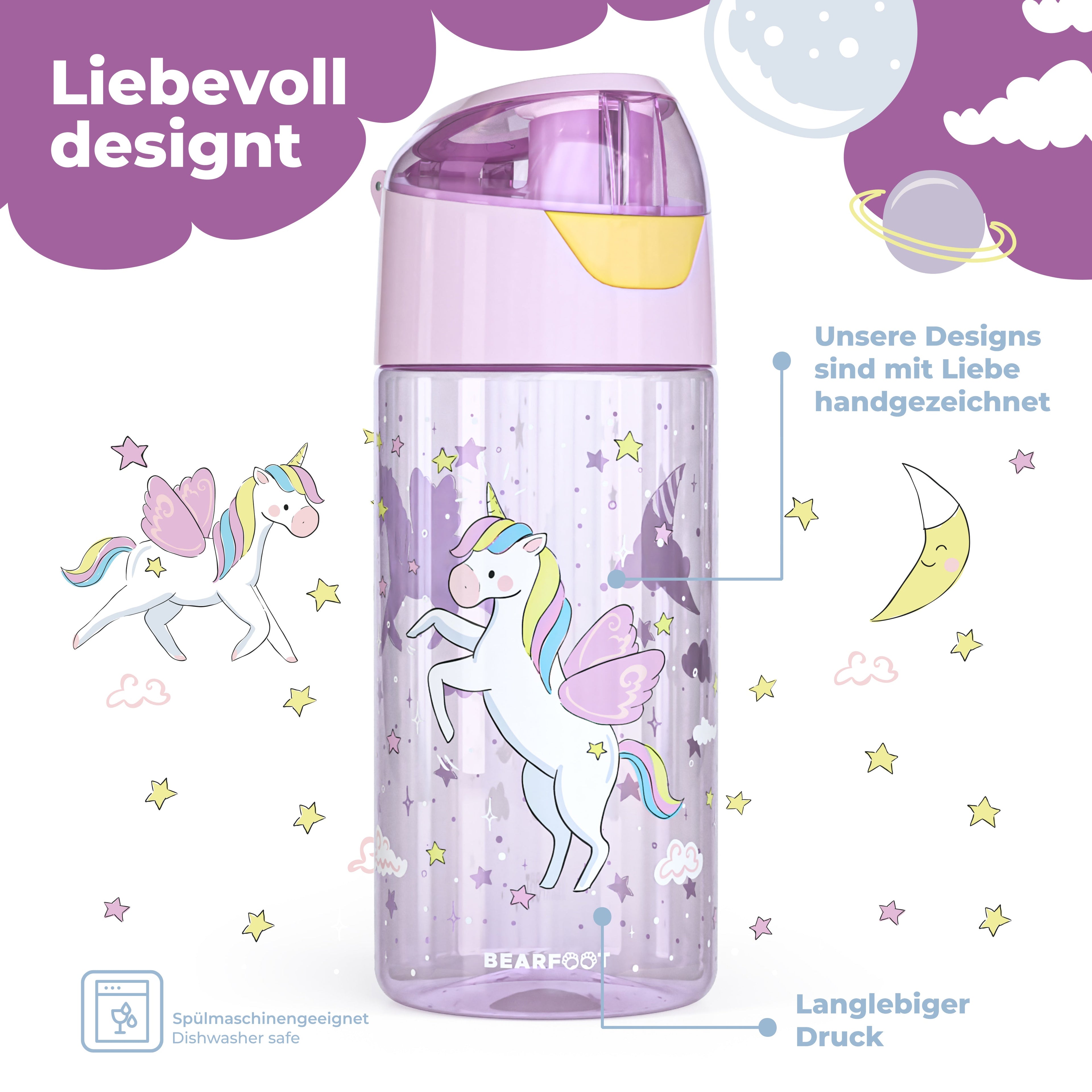 Unicorn Bundle - Bento Box Set & Drikkeflaske 450ml