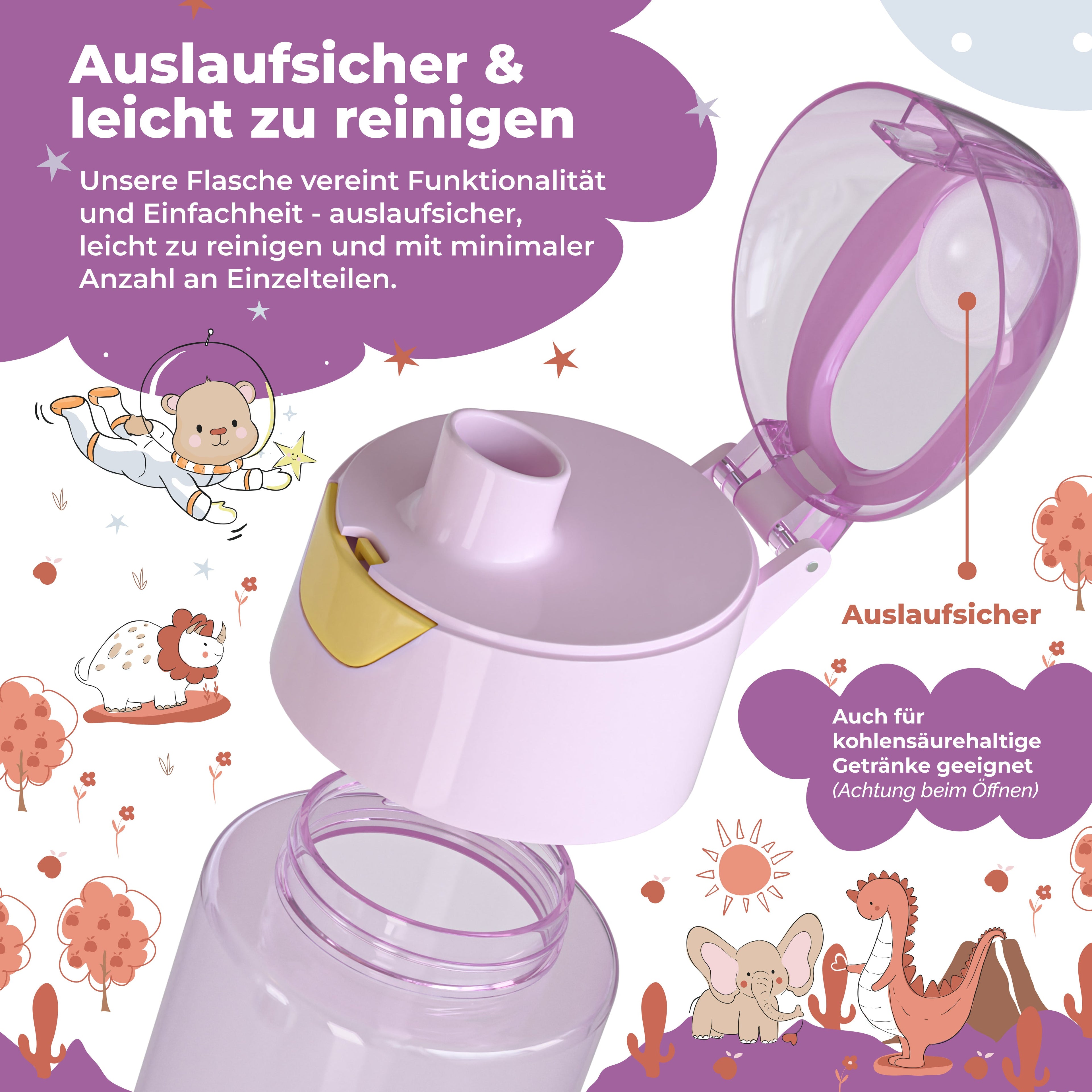 Unicorn Bundle - Bento Box Set & Drikkeflaske 450ml