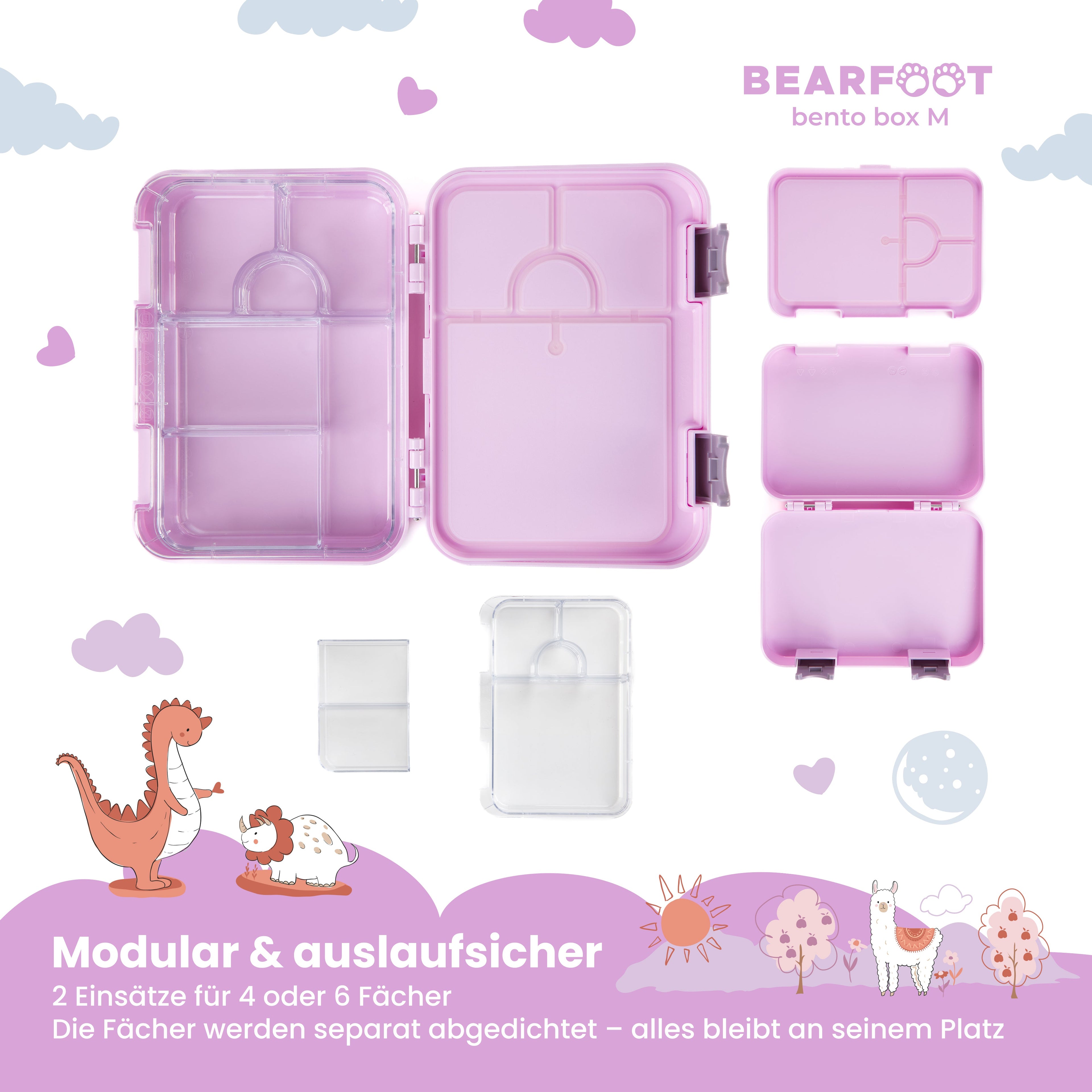 Unicorn Bundle - Bento Box M & Drinking Bottle 450ml