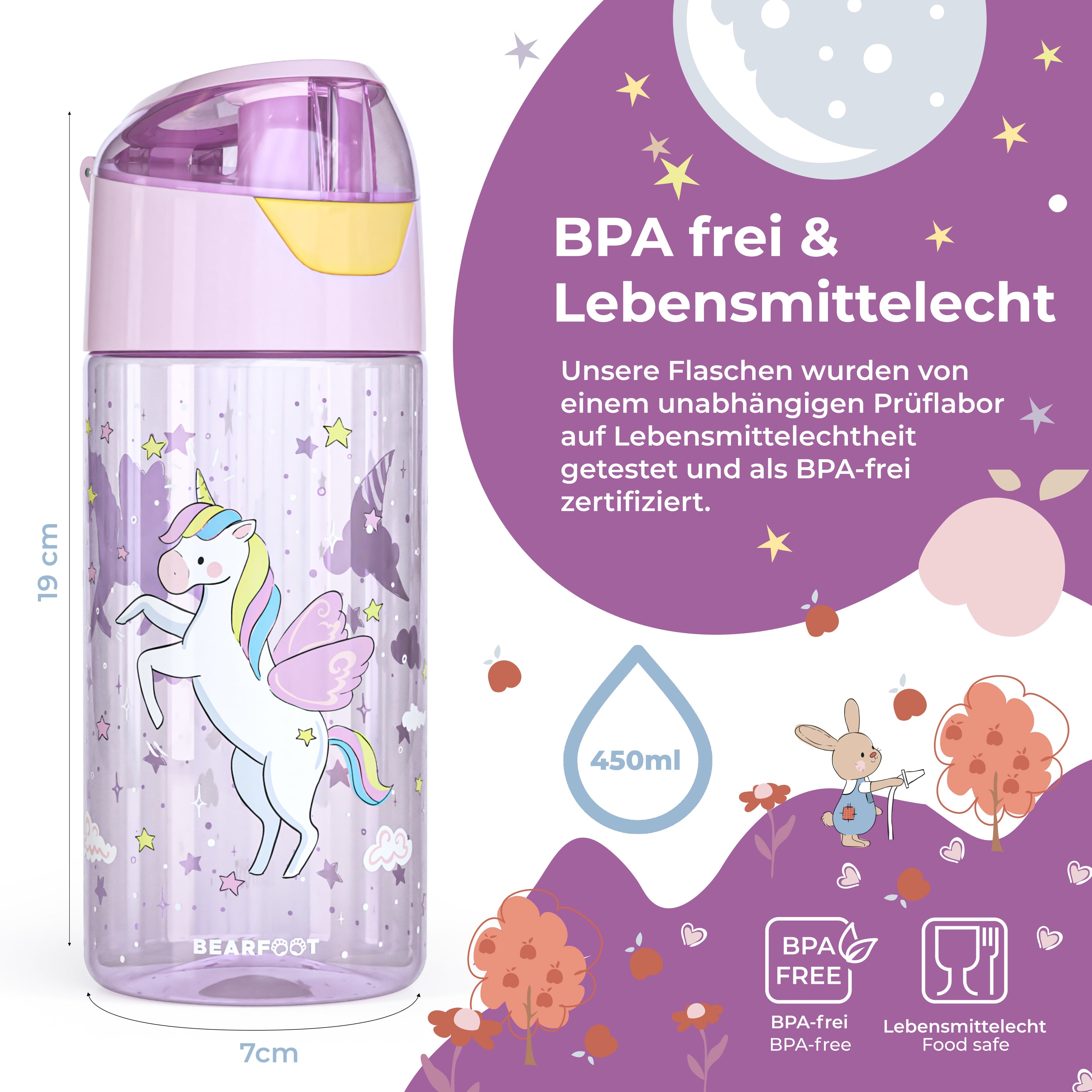 Unicorn Bundle - Bento Box Set & Drikkeflaske 450ml