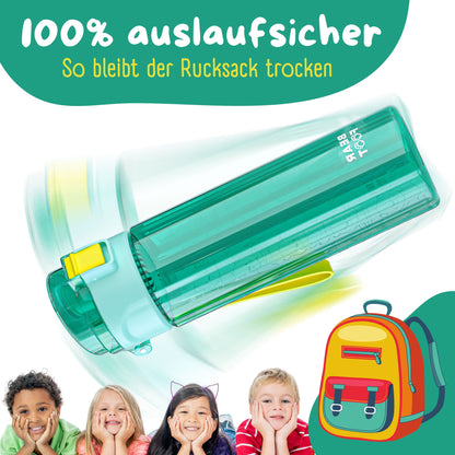 Botella para niños, 500 ml, ligera - logo-mint