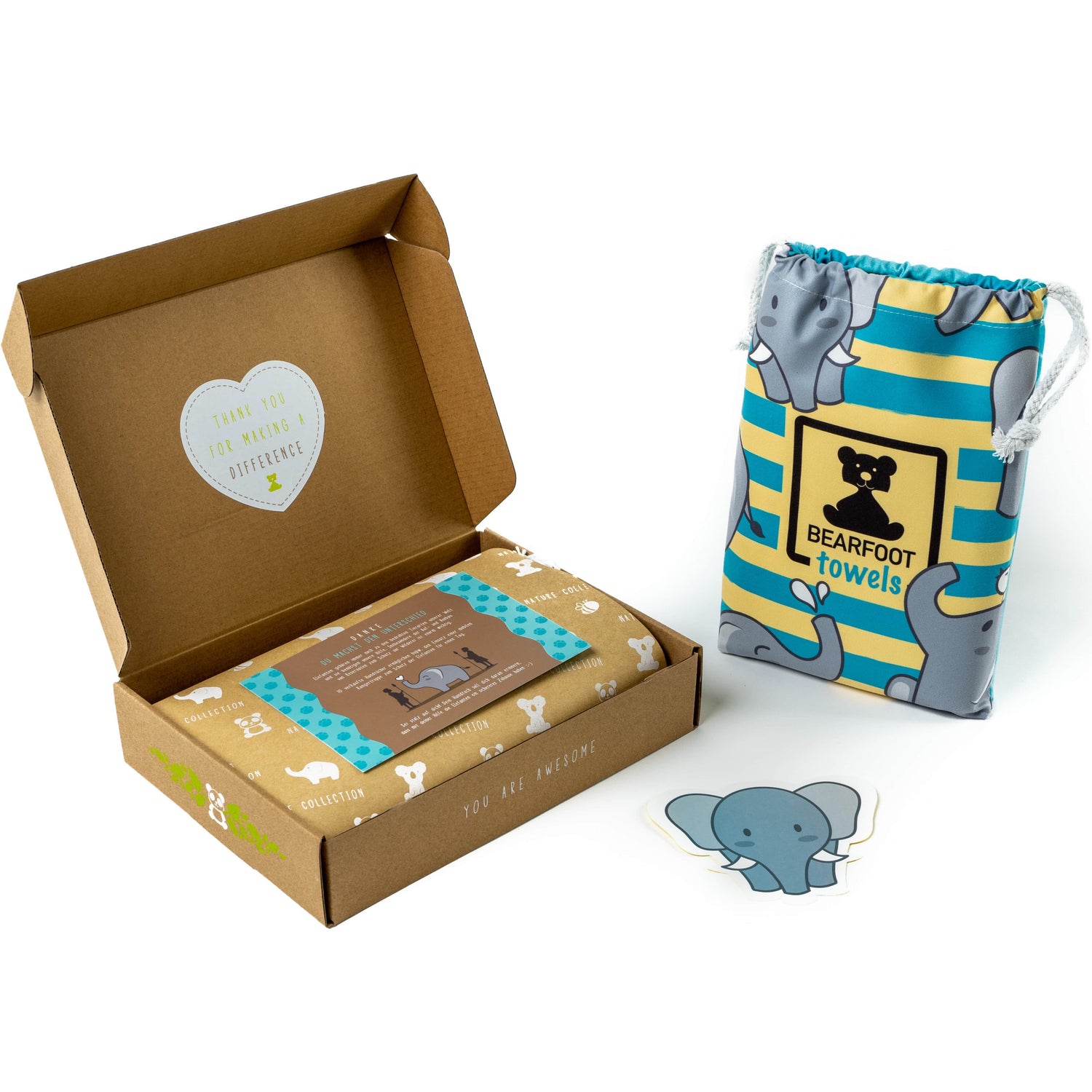 Olifanten Strandhanddoek - Microfiber