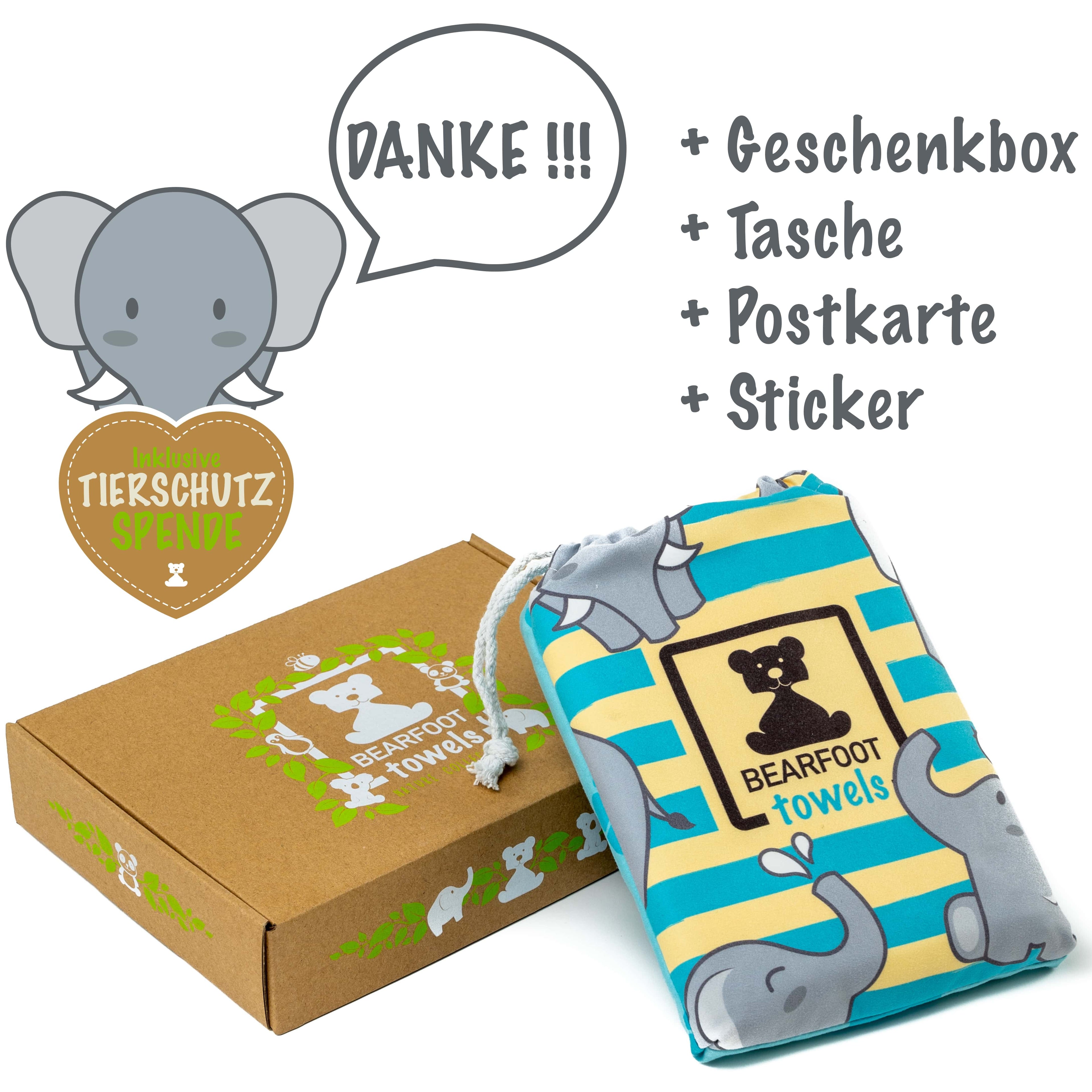 Olifanten Strandhanddoek - Microfiber