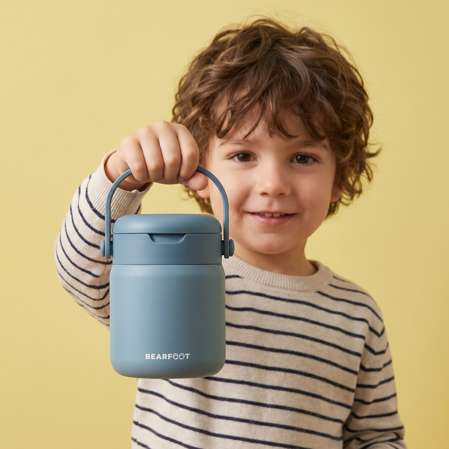 Thermobehälter Kinder Edelstahl - Blau