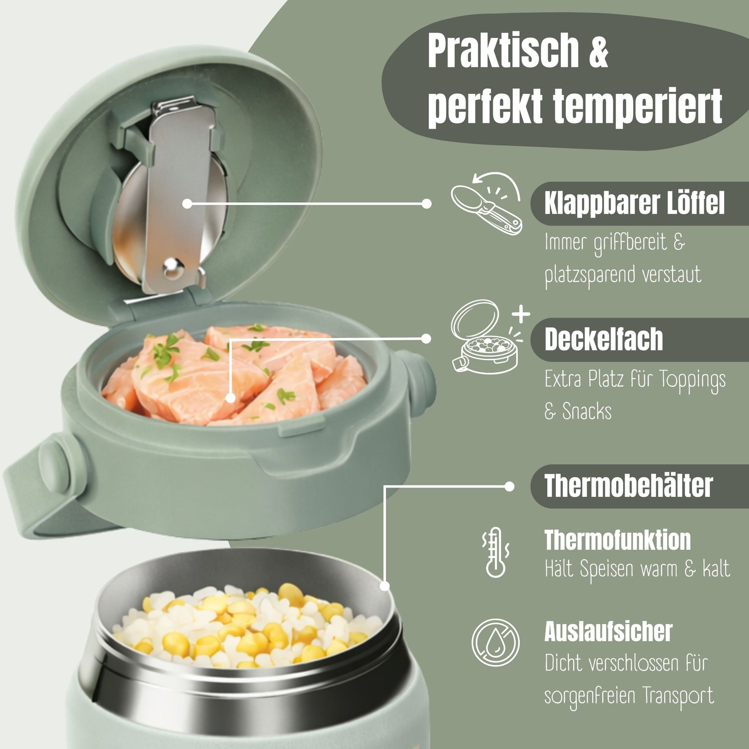Thermobehälter Kinder Edelstahl - Sabei