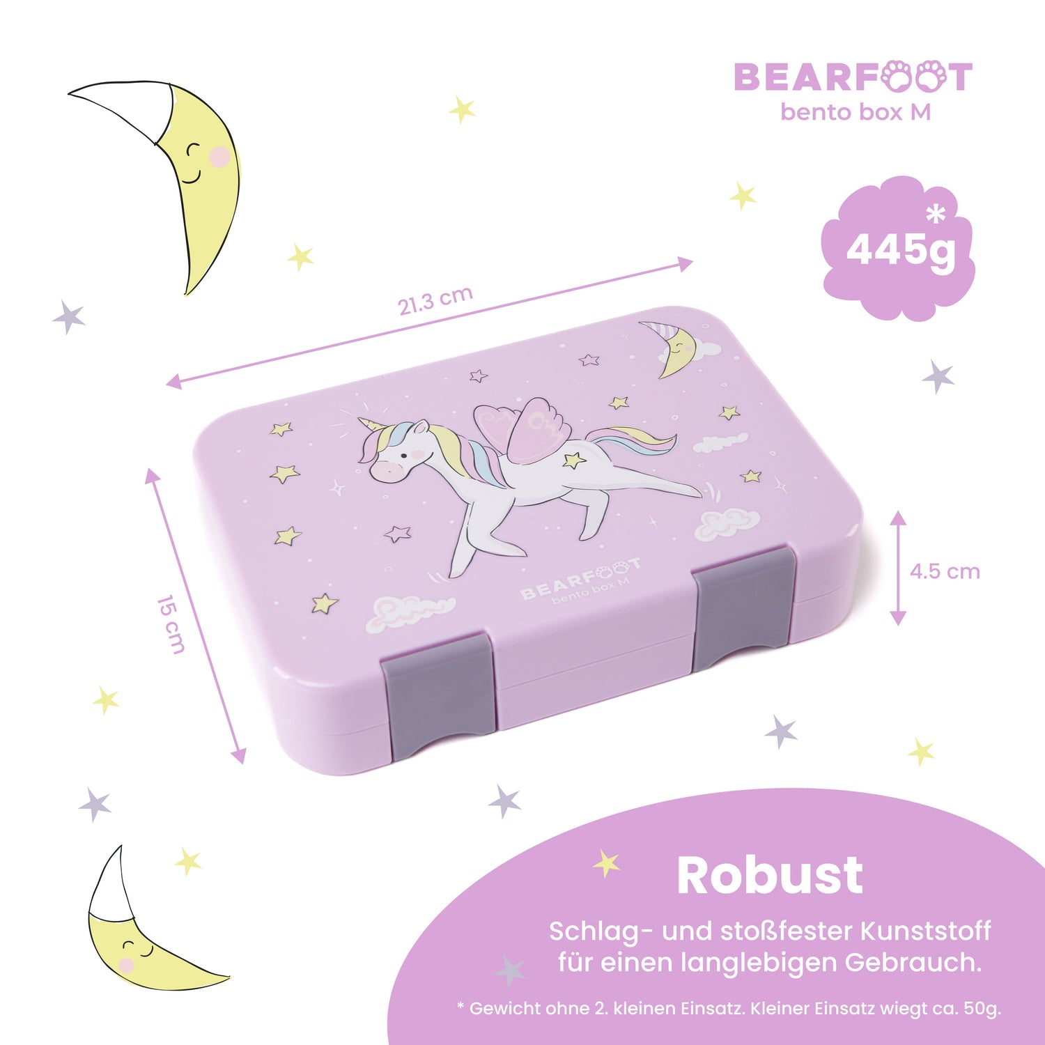 Unicorn Bundle - Bento Box M &amp; Drinking Bottle 450ml