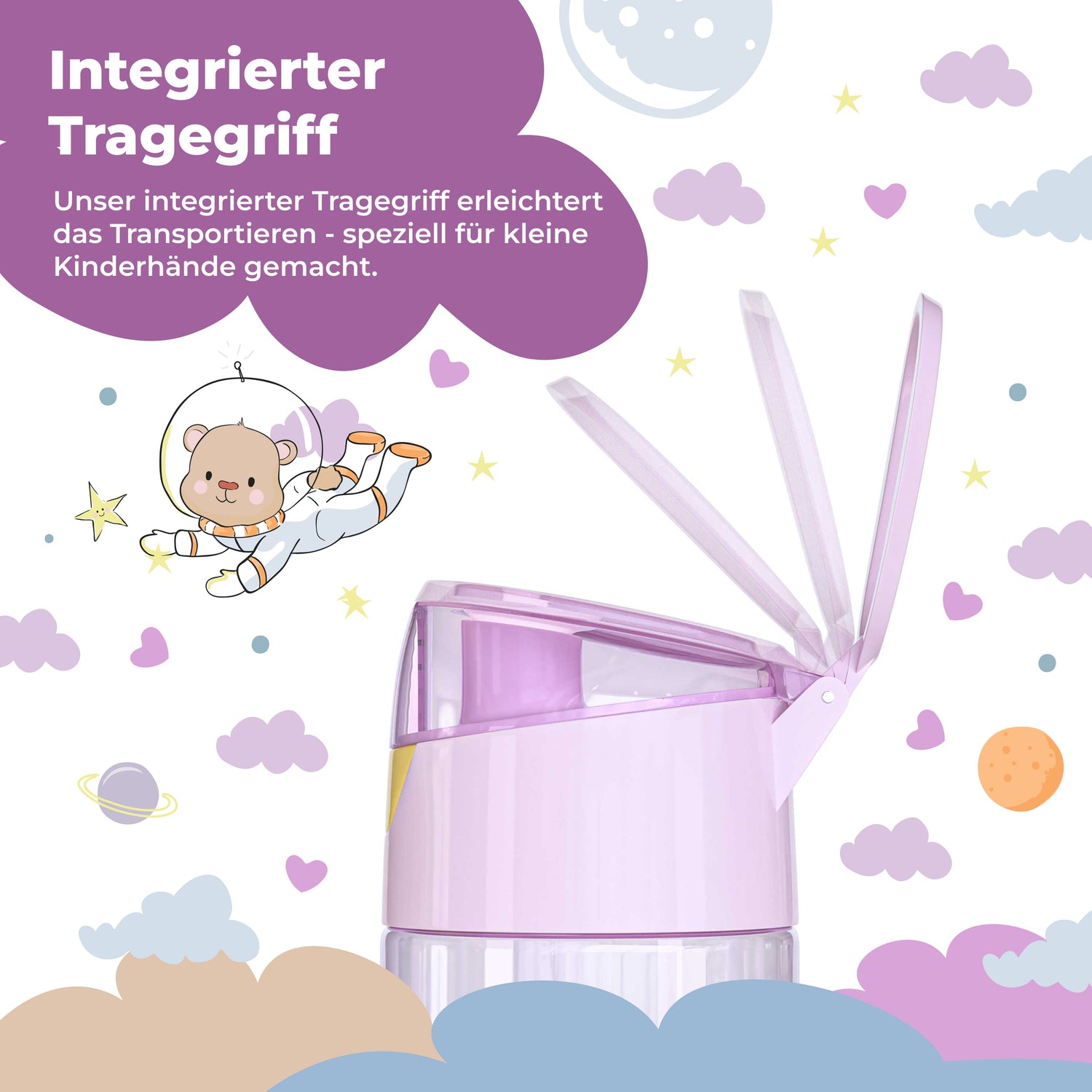 Unicorn Bundle - Bento Box M &amp; Drinking Bottle 450ml