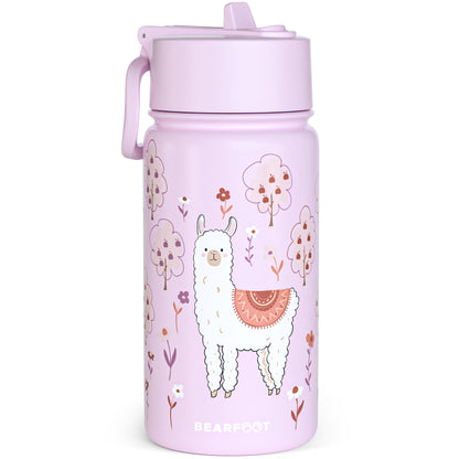 Botella térmica para niños de acero inoxidable - llama violeta