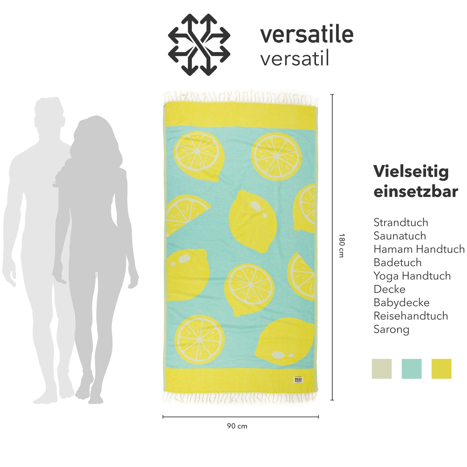 LEMON BLUE - 100% Cotton