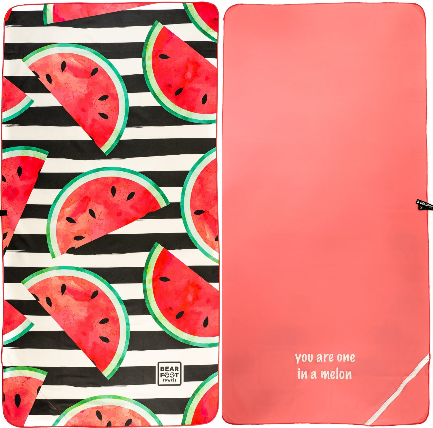 Microfiber beach towel - red watermelon